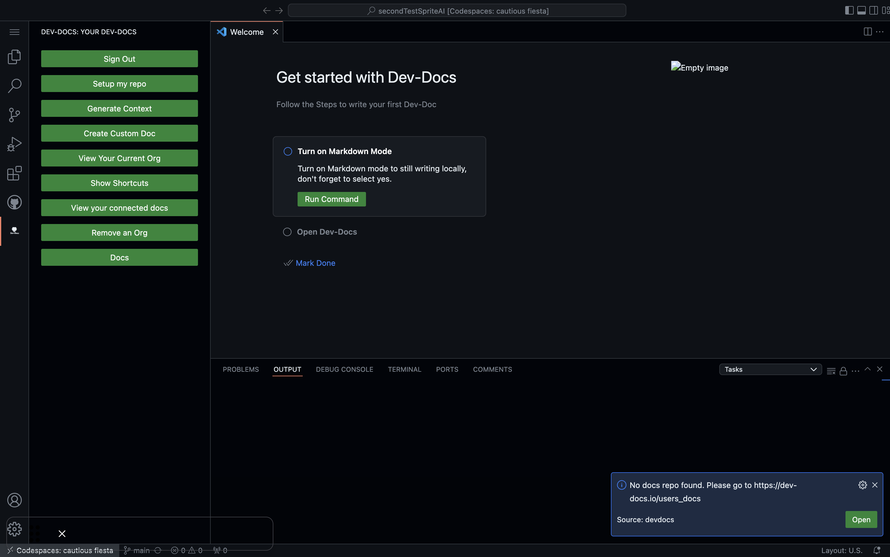 Review setup progress